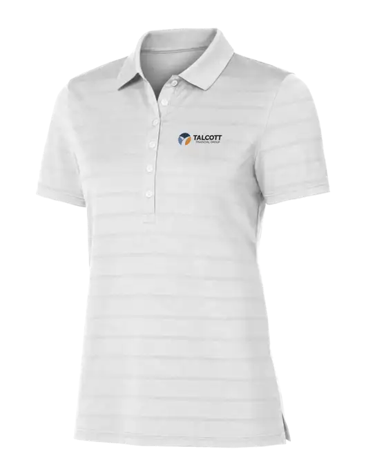 Callaway Womens Bright White Ventilated Polo w/Talcott Logo