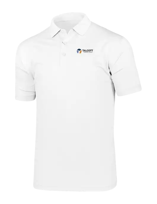 Callaway Vibrant Bright White Ventilated Polo w/Talcott Logo