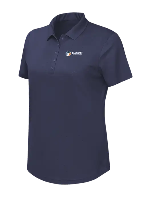 Callaway Womens Birdseye Navy Polo w/Talcott Logo