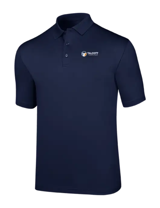 Callaway Opti-Dri Navy Chev Polo w/Talcott Logo