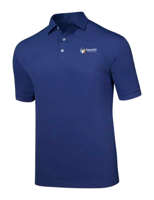 Callaway Navy Fashion Tonal Polo w/Talcott Logo