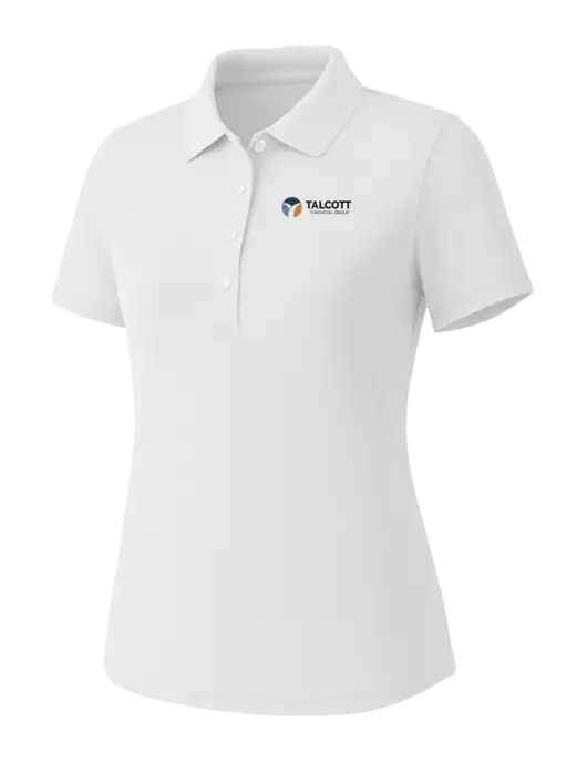 Callaway Womens Core Bright White Performance Polo w/Talcott Logo