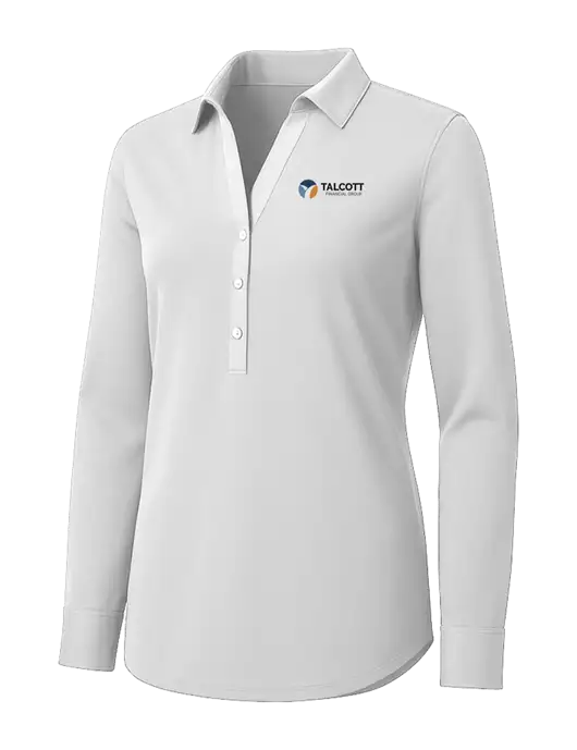 Womens White City Stretch Shirt w/Talcott Logo