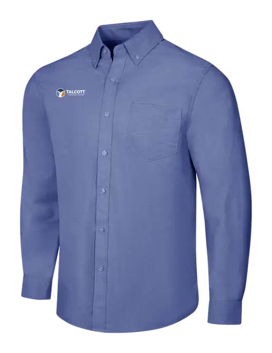 Navy SuperPro Oxford Shirt w/Talcott Logo