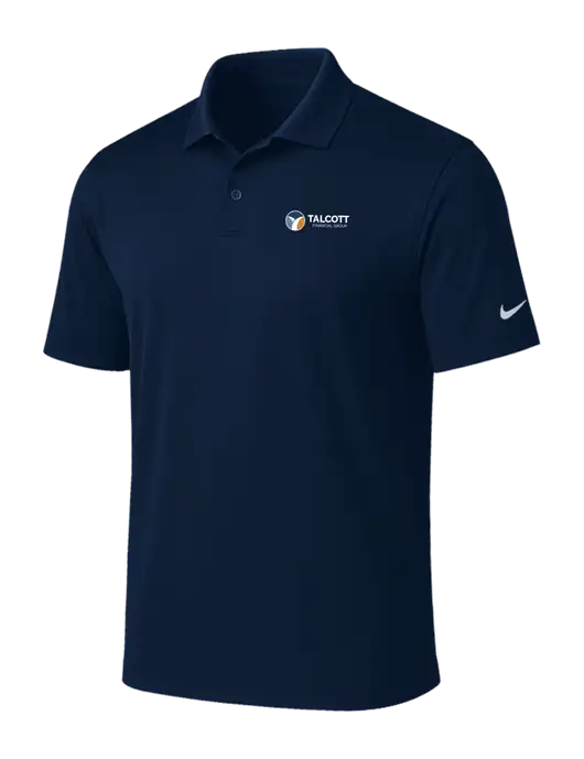 NIKE Navy Victory Solid Polo w/Talcott Logo