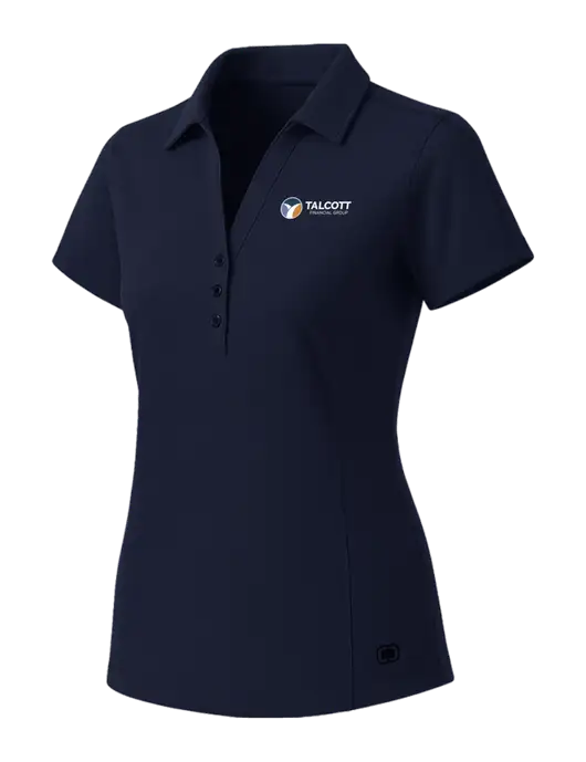 OGIO Womens Navy ONYX Polo w/Talcott Logo