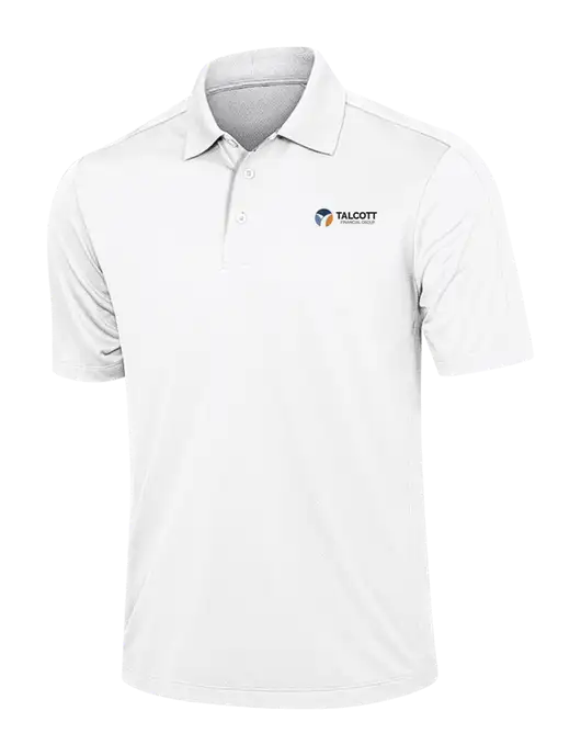 White Diamond Textured Jacquard Polo w/Talcott Logo