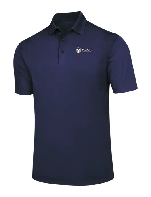 Navy Micropique Sport-Wick Polo w/Talcott Logo