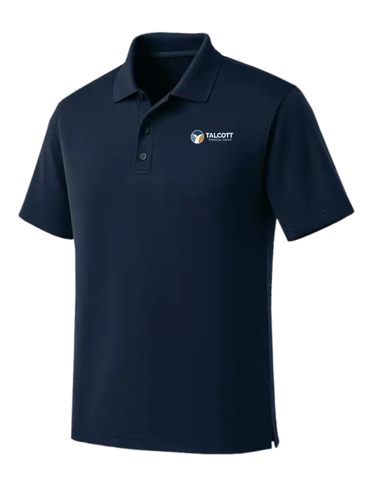 Dark Navy Dry Zone UV Micro Mesh Polo w/Talcott Logo