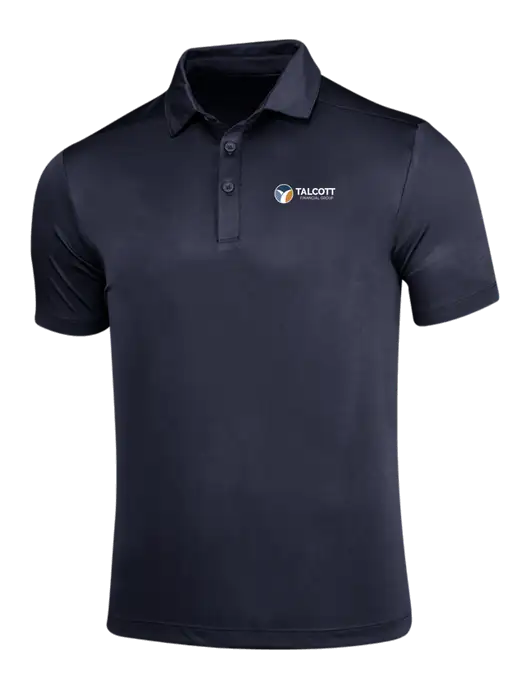 Navy Posi-UV Pro Polo w/Talcott Logo
