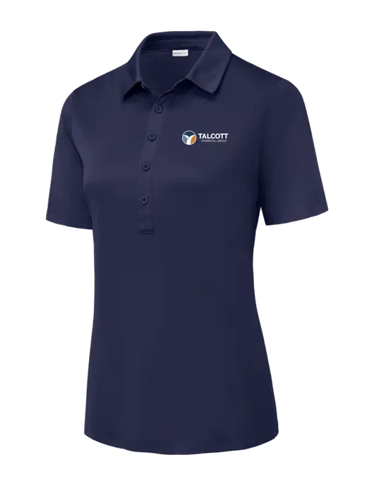 True Navy Womens Posi-UV Pro Polo w/Talcott Logo
