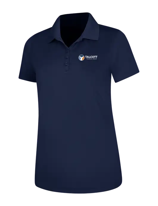 Dark Navy Womens Dry Zone UV Mesh Polo w/Talcott Logo