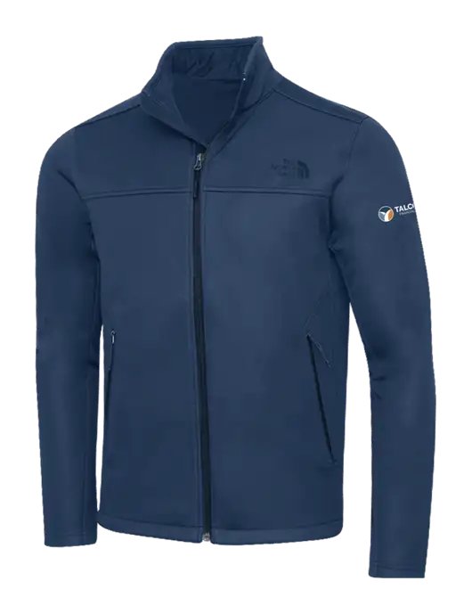 North Face Dark Navy Ridgewall Soft Shell Jacket w/Talcott Logo