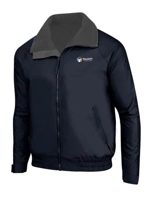 True Navy/Grey Heather Classic Competitor Jacket w/Talcott Logo