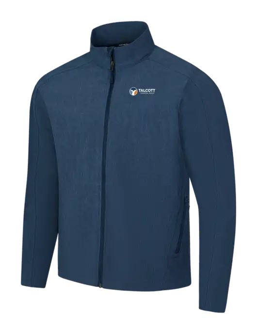 Navy Heather Core Soft Shell Jacket w/Talcott Logo