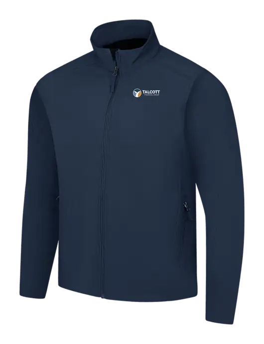 Navy Core Soft Shell Jacket w/Talcott Logo