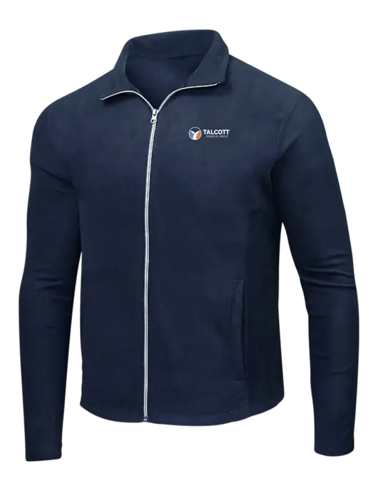 Navy Microfleece Jacket w/Talcott Logo