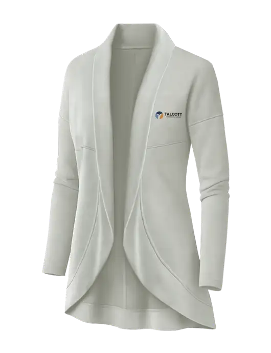 OGIO Ivory Snow Womens Luuma Cocoon Fleece w/Talcott Logo