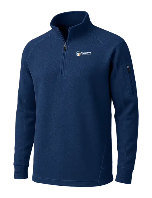 True Navy Tech Fleece 1/4 Zip Pullover w/Talcott Logo