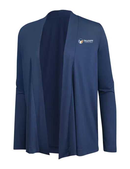 Dusty  Blue Womens Concept Cardigan w/Talcott Logo