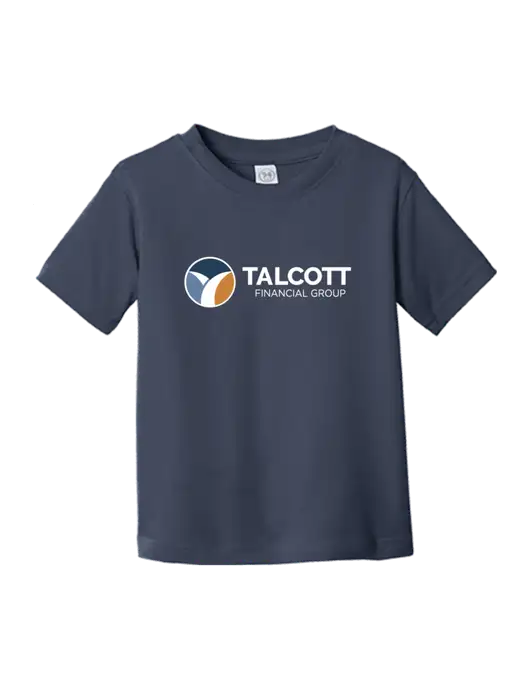 Rabbit Skins Navy Toddler Fine Jersey Tee w/Talcott Logo