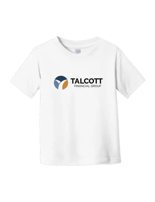 Rabbit Skins White Toddler Fine Jersey Tee w/Talcott Logo