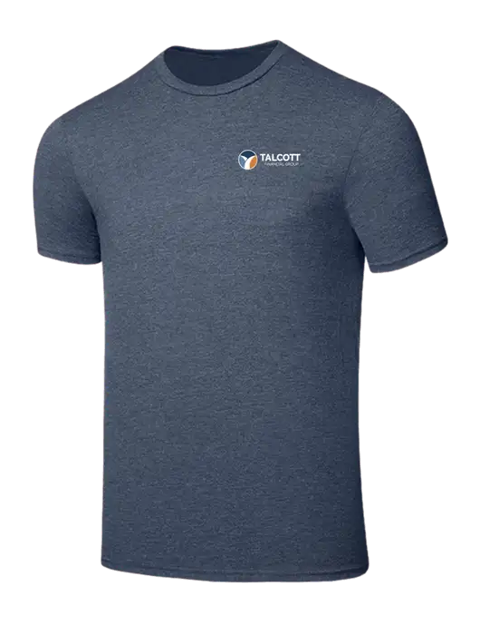 Seriously Soft Heathered Navy T-Shirt w/Talcott Logo