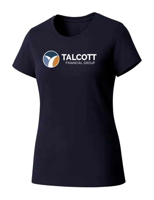 Womens Seriously Soft New Navy T-Shirt w/Talcott Logo