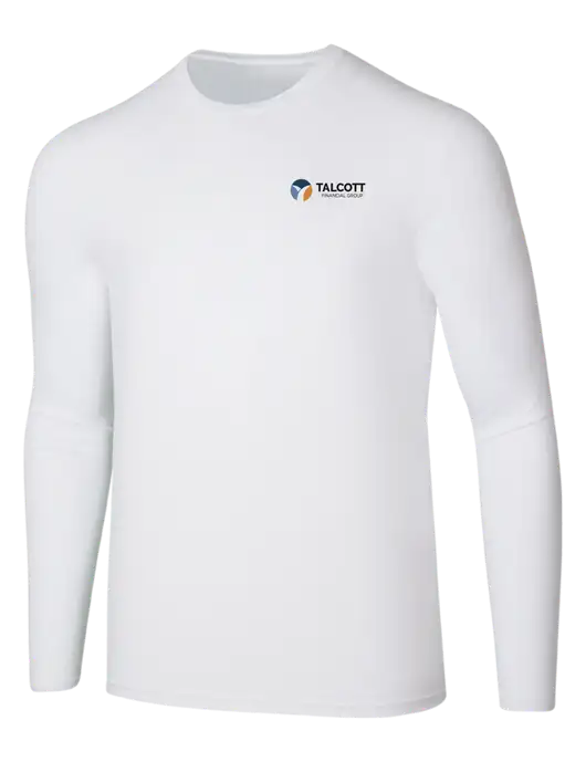 Seriously Soft White Long Sleeve T-Shirt w/Talcott Logo