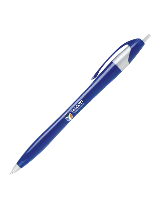 Novella Navy/Silver Corporate Pen- Blue Ink w/Talcott Logo