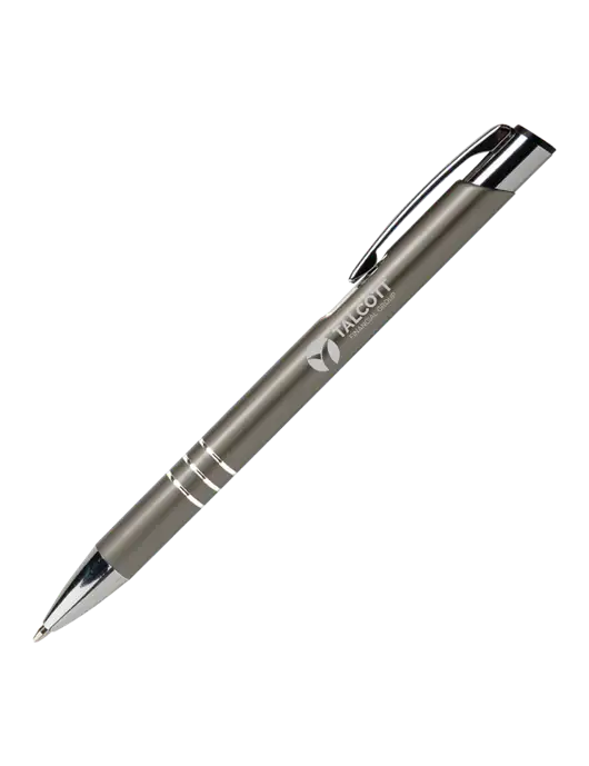 Laurent Gunmetal Pen - Black Ink w/Talcott Logo