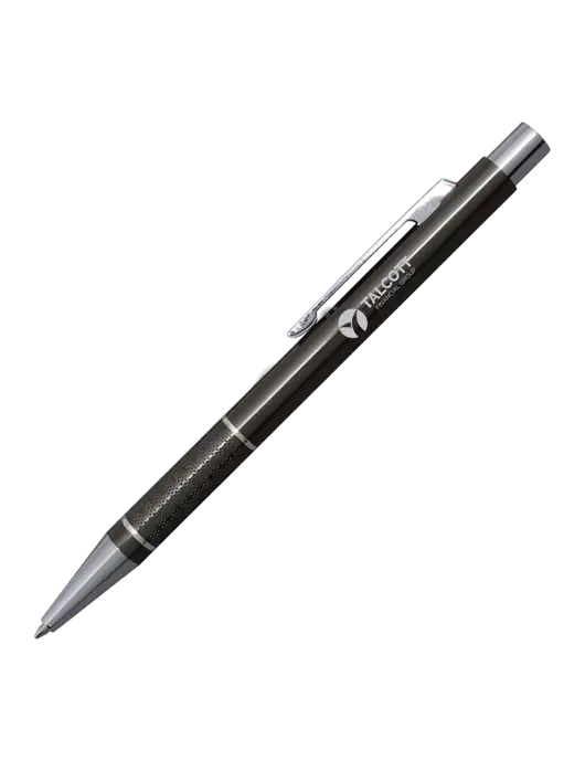 St George Gunmetal Pen - Blue Ink w/Talcott Logo
