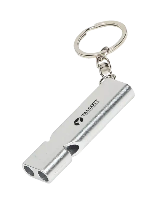 Quick Alert Silver Safety Whistle w/Talcott Logo