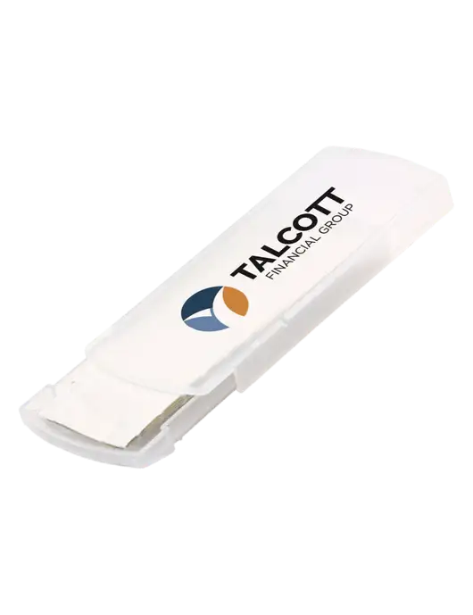 Slide Right Clear Bandage Dispenser w/Talcott Logo