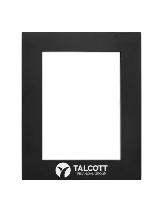 Black Aluminum Photo Frame, 5 x 7 w/Talcott Logo