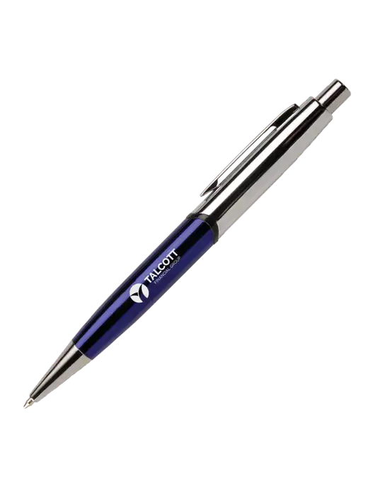 Chimera Blue Pen - Black Ink w/Talcott Logo
