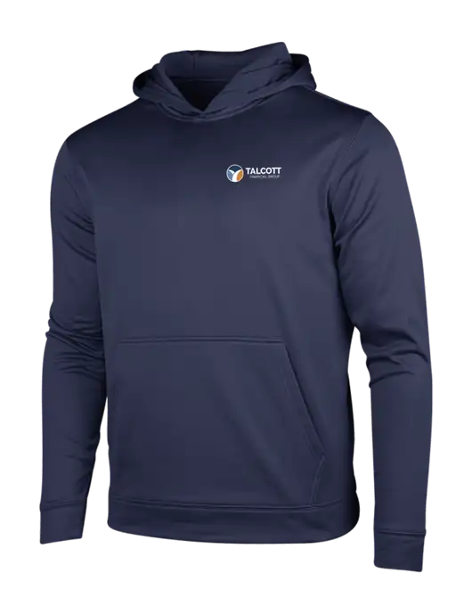Navy Sport-Wick Fleece Hooded Pullover w/Talcott Logo