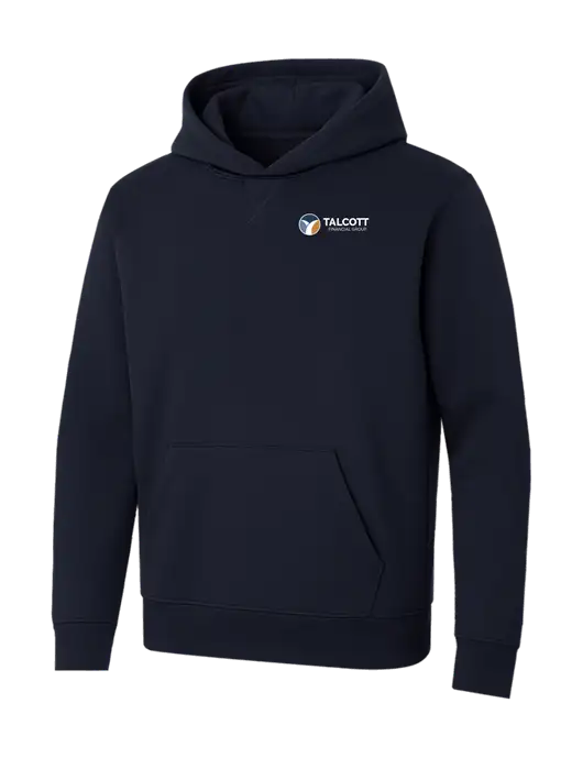 Allmade Dark Navy Organic French Terry Pullover Hoodie w/Talcott Logo