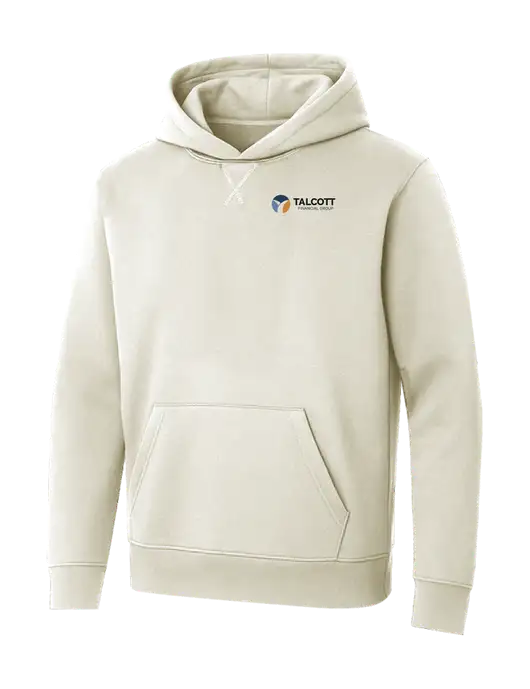 Allmade White Sand Organic French Terry Pullover Hoodie w/Talcott Logo