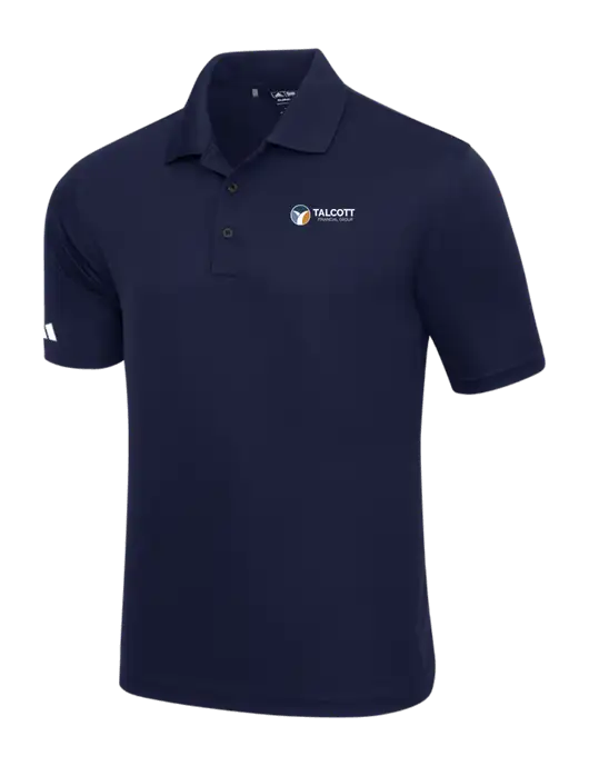 Adidas Navy Basic Sport Polo w/Talcott Logo