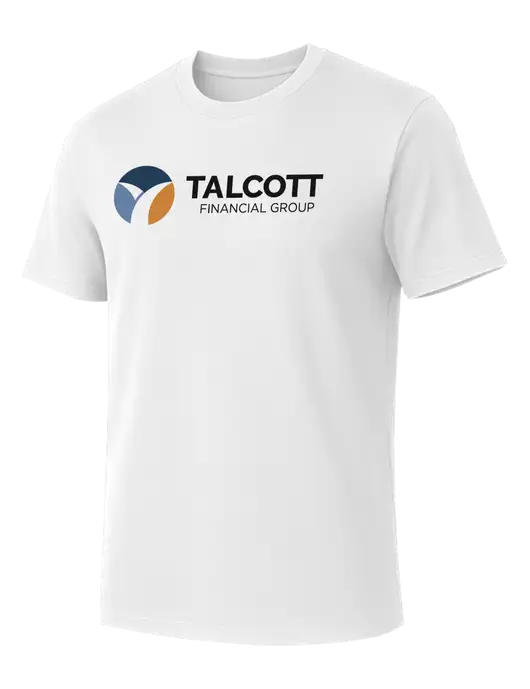 Allmade Bright White Organic Cotton Tee w/Talcott Logo