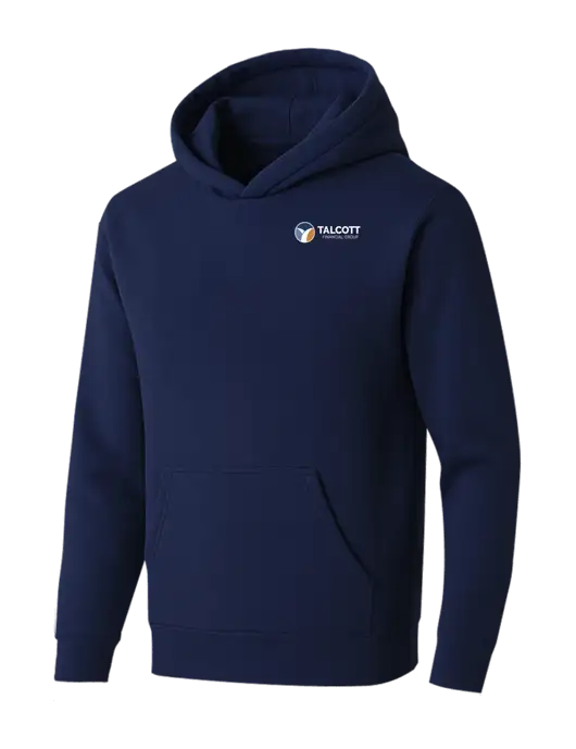 BELLA+CANVAS Navy Sponge Fleece Pullover Hoodie w/Talcott Logo