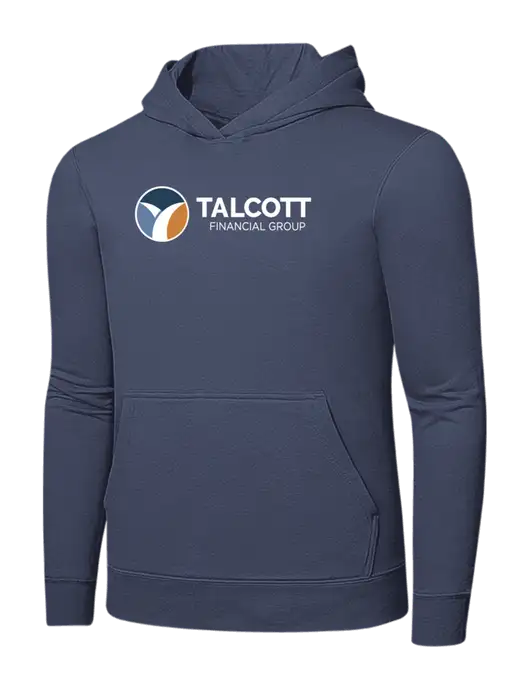 Steel Blue 7.8. oz Ring Spun Hooded Sweatshirt w/Talcott Logo