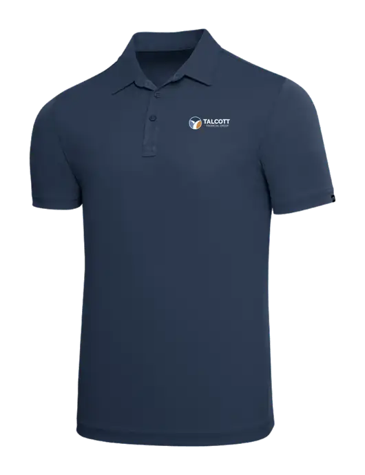 TravisMathew Navy Solid Oceanside Polo w/Talcott Logo