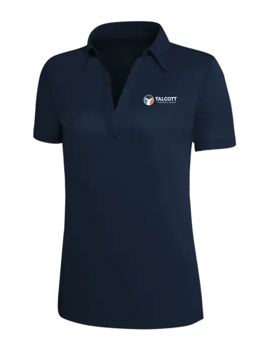 Navy Silk Touch Womens Performance Polo w/Talcott Logo