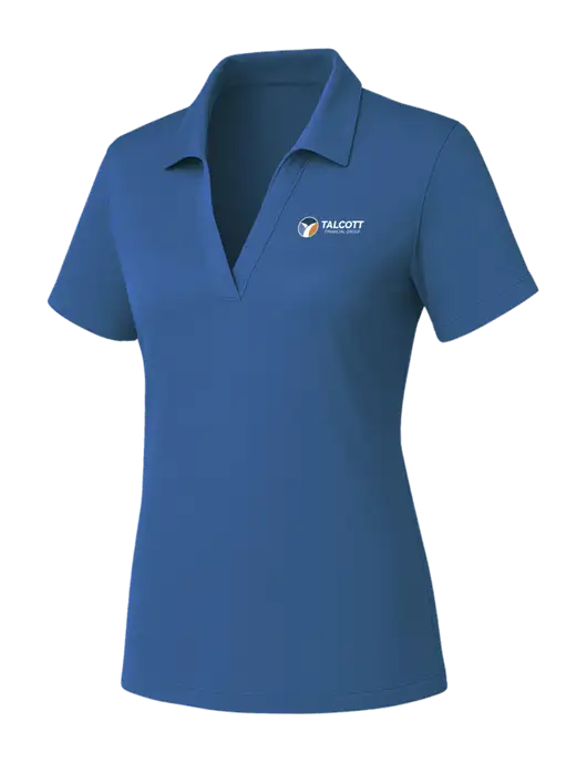 Womens Slate Blue PosiCharge RacerMesh Polo w/Talcott Logo