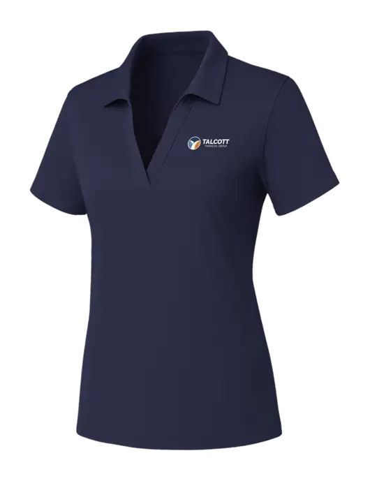 Womens Navy PosiCharge RacerMesh Polo w/Talcott Logo