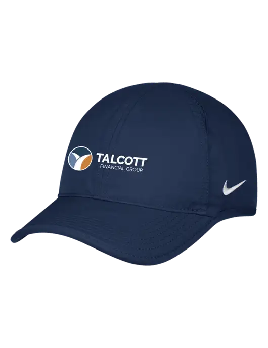 Nike Navy Featherlight Cap w/Talcott Logo