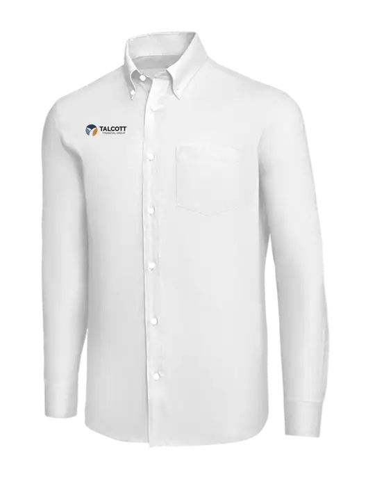 Brooks Brothers White Wrinkle-Free Stretch Nailhead Shirt w/Talcott Logo
