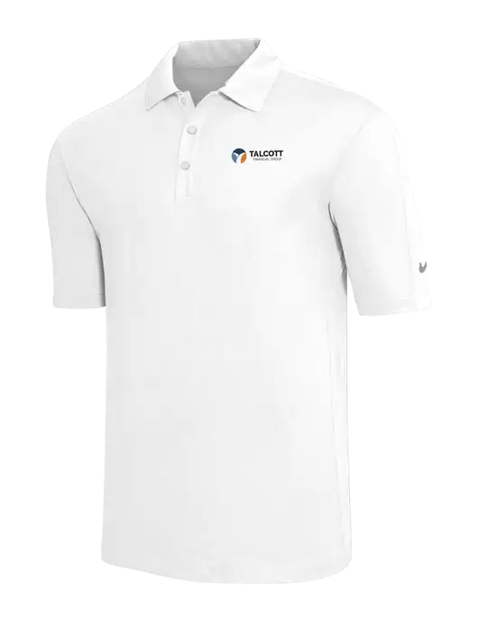 Nike White Tech Sport Dri-FIT Polo w/Talcott Logo